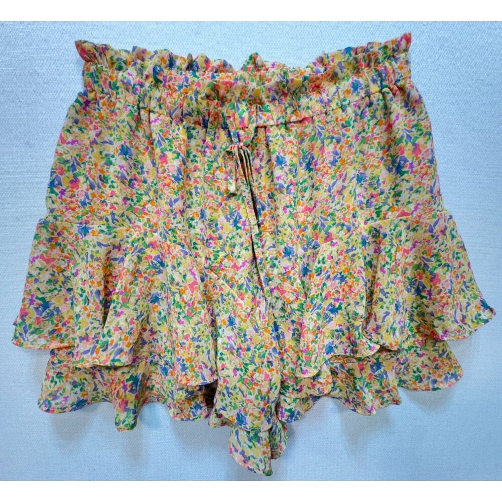 Dress Forum Los Angeles Womens Casual Floral Skort Lightweight Size M Multicolor